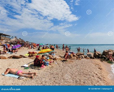 Coast Of The Azov Sea In Berdyansk Ukraine Editorial Photo