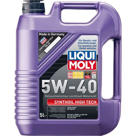 Liqui Moly 5W 40 Synthoil High Tech 5 Liter Motoröl 5W40 44 70