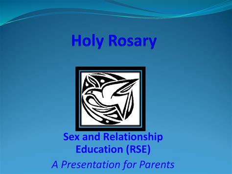 Sex And Relationship Education RSE A Presentation For Parents Ppt