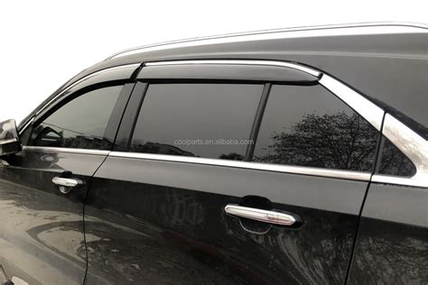 Injection Window Visor Car Side Wind Window Vent Deflector Door Rain Guard Visor For Peugeot