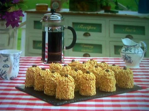 Marys Mini Coffee And Walnut Cake Featured On The Great British Bake Off Masterclass