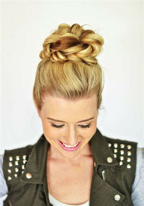 5 Braided Buns Learn How To Do These Hairstyles Hairdo Hairstyle