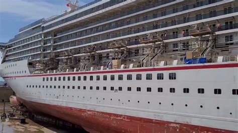 Carnival Legend At Dry Dock Youtube