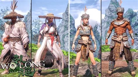 Wo Long Fallen Dynasty Female Male Armor Sets Comparison YouTube