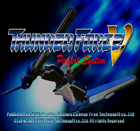 Thunder Force V Perfect System By Technosoft Ps Game