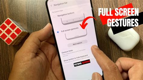 How To Enable Full Screen Gestures In Samsung Galaxy A Youtube