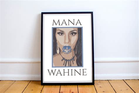 Polynesian Maori Mana Wahine Poster Wall Art Decor Digital Etsy