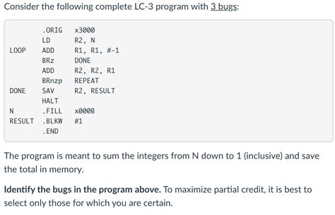 Solved Consider The Following Complete LC 3 Program With 3 Chegg