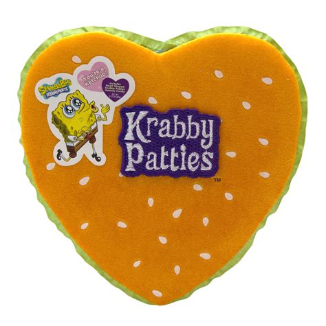 Spongebob Squarepants Krabby Patty Plush Valentines Heart Box (90g) :A ...