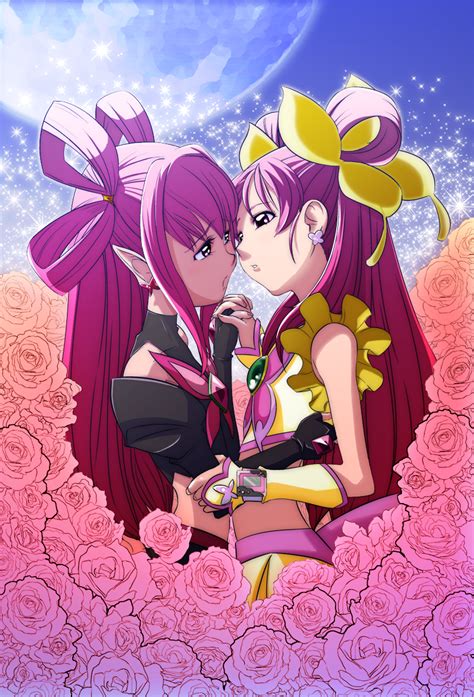 Yumehara Nozomi Cure Dream And Dark Dream Precure And 1 More Drawn