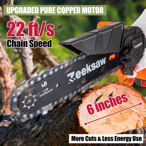 Snapklik Mini Chainsaw Inch Cordless Zeeksaw Super Power Hand