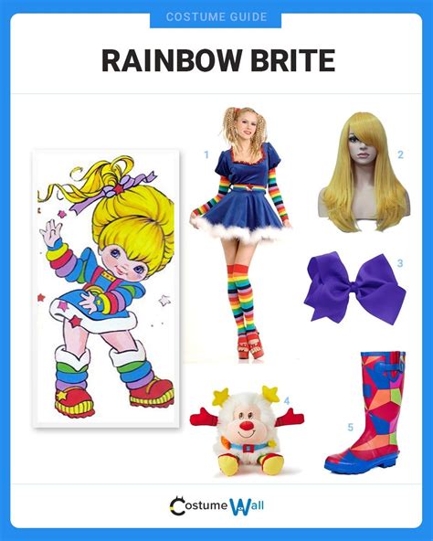 Rainbow Brite Costume Girls Clearance