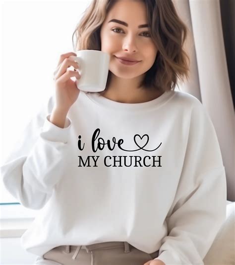 I Love My Church Svg Christian Svg For Shirts Religious Shirts Design