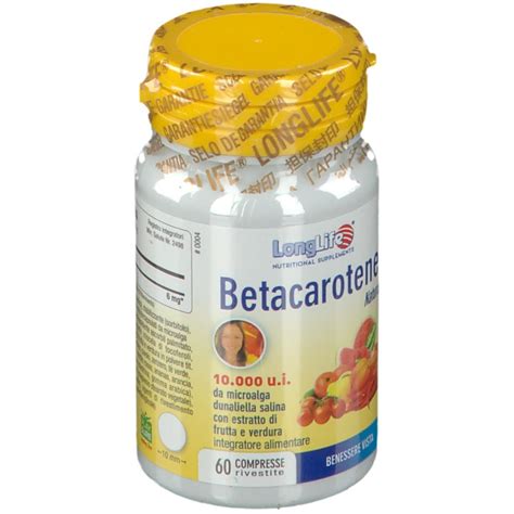 LongLife Betacarotene 10 000 6 Mg 60 Pz Redcare