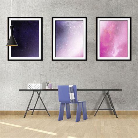 Quadro Mdf Preto X Universo Colorido Mod Crie Life Quadro