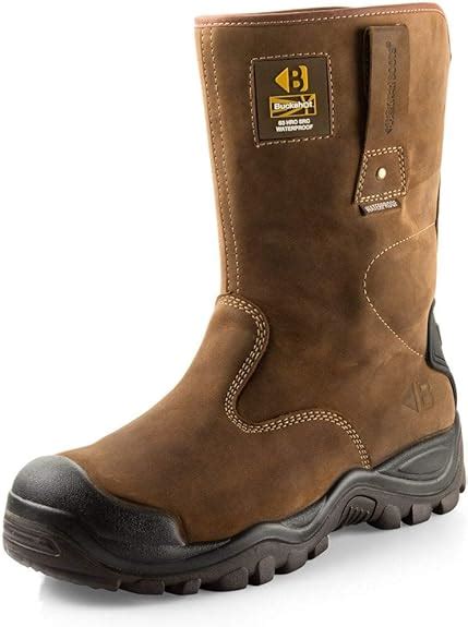 Buckler Bsh010br Mens Waterproof Safety Rigger Work Boots 10 Uk