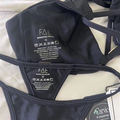 FAE Swim Black Bikini New With Tags Depop