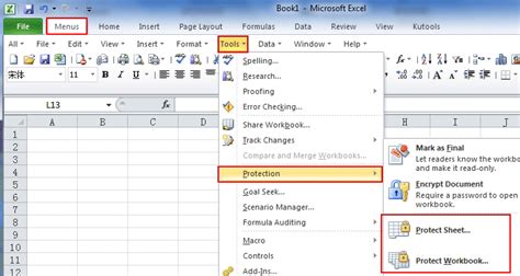 Where Is Password Protect In Microsoft Excel 2007 2010 2013 2016 2019 And 365