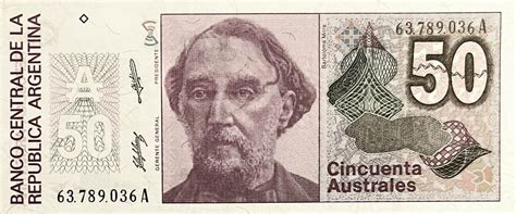 Argentinien Australes Banknote I Ma Shops