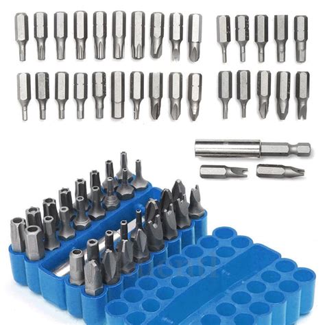 33pcs Screwdriver Bits Tamper Proof Electric Screwdriver Head Hex Shank