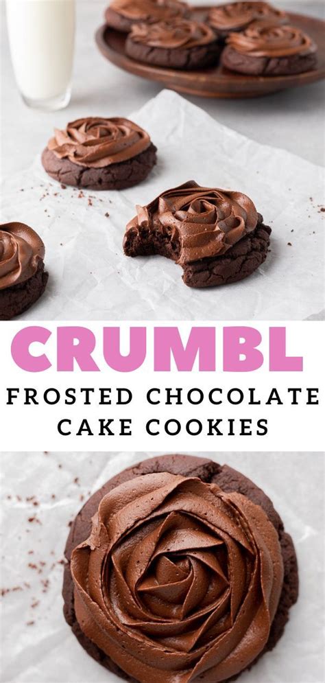 Crumbl Chocolate Cake Cookies With Chocolate Frosting Artofit