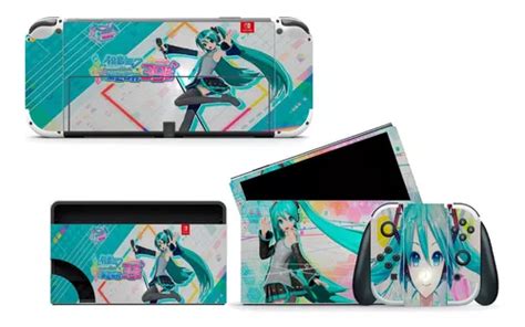 Skin Para Nintendo Switch Oled Modelo 70701nso Miku Meses Sin Interés