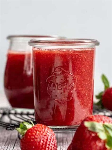 Easy Strawberry Coulis Recipe Home Grown Happiness