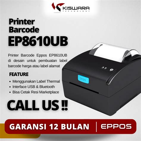 Jual Printer Label Barcode Resi Marketplace Thermal EPPOS EP8610UB USB