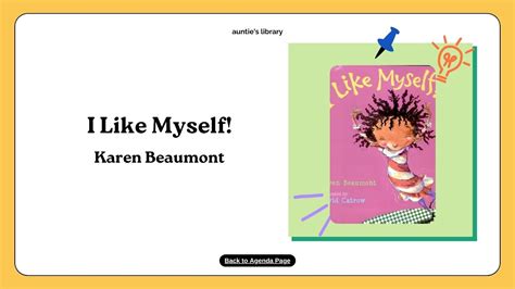 I Like Myself By Karen Beaumont Read Aloud Aunties Library Youtube