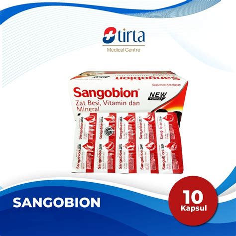 Jual Sangobion 10 Kapsul Vitamin Dan Zat Besi Penambah Darah Shopee