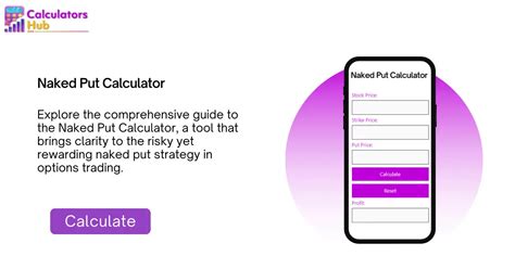 Naked Put Calculator Online Calculatorshub