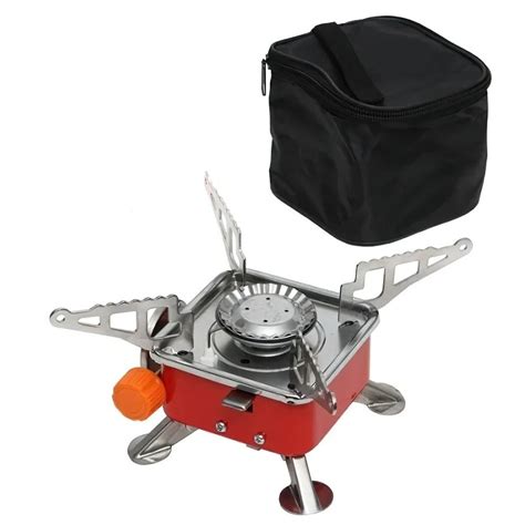 Портативна газова плита Portable Card Type Stove K 202 Червона