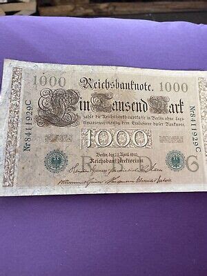 Reichsbanknote 1000 Mark 1910 Online Kaufen EBay