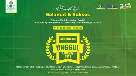 Program Studi Perbankan Syariah Fai Umj Raih Akreditasi Unggul