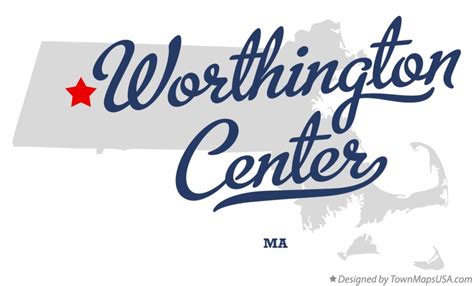 Map of Worthington Center, MA, Massachusetts