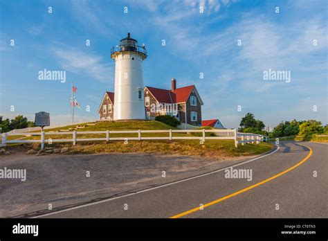 Nobska Lighthouse Woods Hole Cape Cod New England Massachusetts