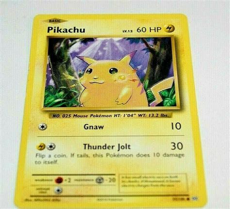 Mavin Pikachu Lv 12 60 HP Collectible Pokemon Trading Card