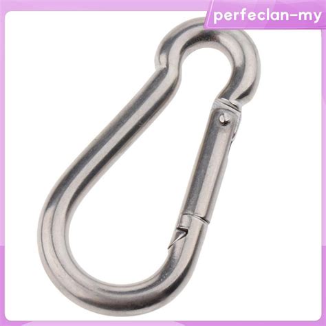 Perfeclanmy Heavy Duty Stainless Steel Spring Snap Hook Carabiner