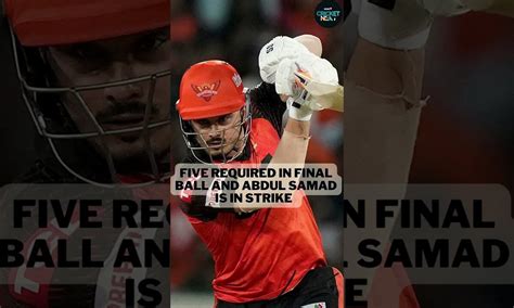 Rr Vs Srh Highlights Ipl Abdul Samad Seals Win For Sunrisers