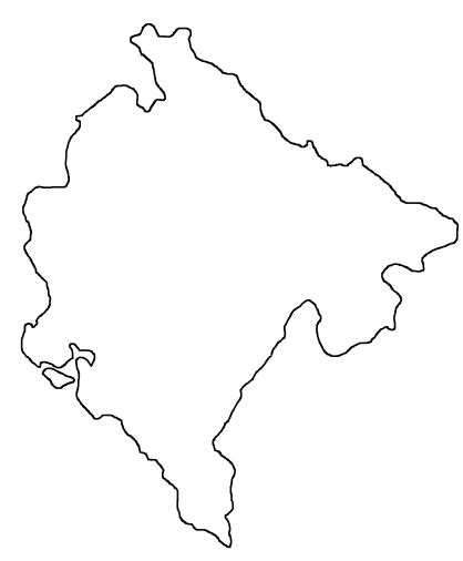 Blog De Geografia Blank Map Of Montenegro Outline Map Of Montenegro