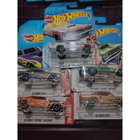 Hot Wheels Hotwheels Dodge Dart Coronet Superbee Flames Shopee Malaysia