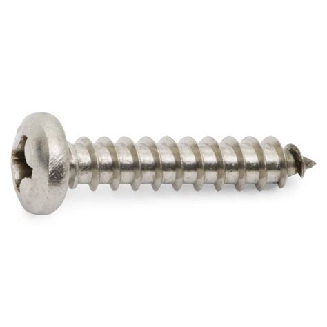 8 X 1 1 2 Stainless Steel Phillips Pan Head Sheet Metal Screw