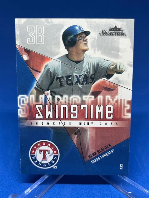 Fleer Showcase St Hb Hank Blalock Texas Rangers Baseball Card Ebay