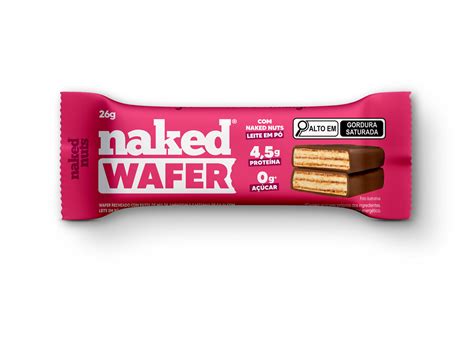 Naked Wafer Leite Em P Ccm Chocolate Ao Leite Naked Nuts G No