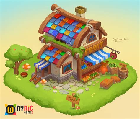 Fruit House Design - Concept Art - Props Game art on Behance