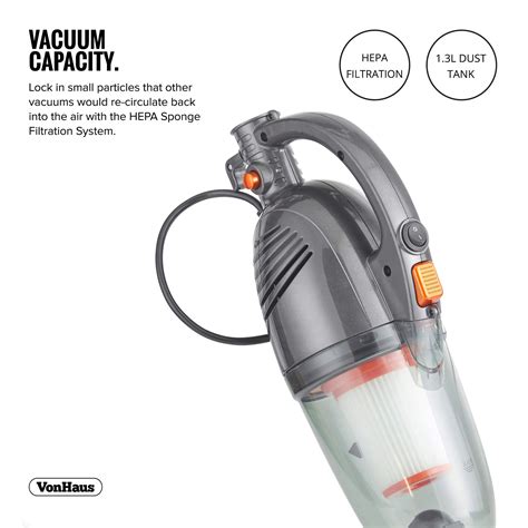 Vonhaus Stick Vacuum Cleaner 800w Corded 2 In 1 Upright And Handheld