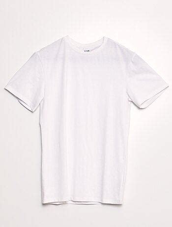 Tee Shirt Uni Coupe Large Blanc Kiabi