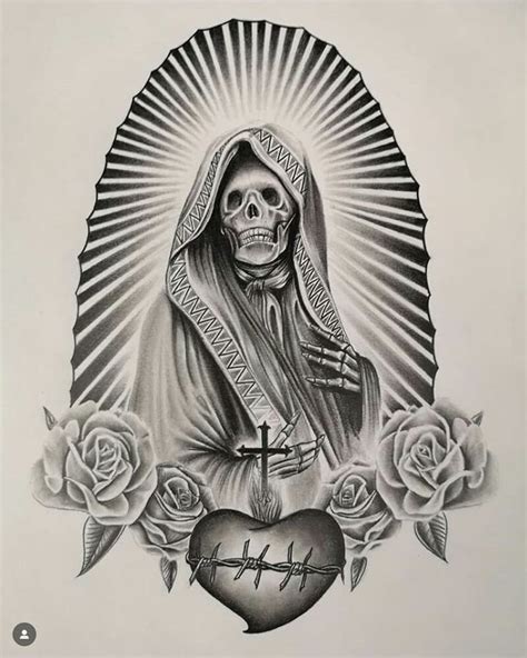 Santa Muerte Tattoo Designs Anisha Steed