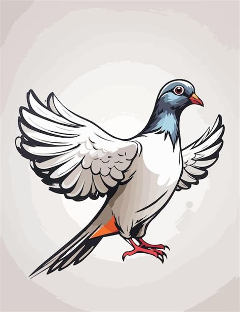 Premium Vector Pigeon Silhouette Illustration Vector