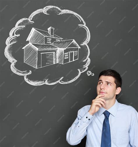 Premium Photo Business Man Dreaming A House